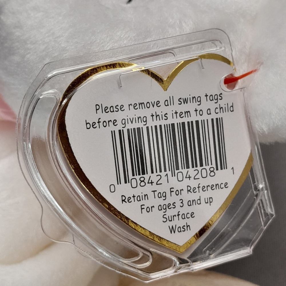 Ty Beanie Baby Halo Angel Bear 8.5" Plush MWMT Stuffed Animal Toy 1998 - Picture 10 of 10